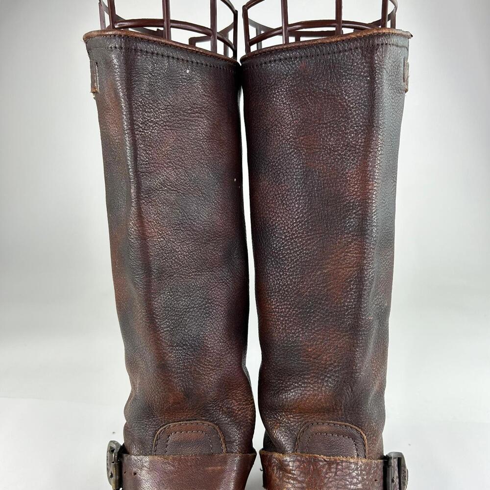 FRYE Veronica Slouch Women's Tall Boot US 7.5 B Leather Engineer Moto Boots - Picture 7 of 14